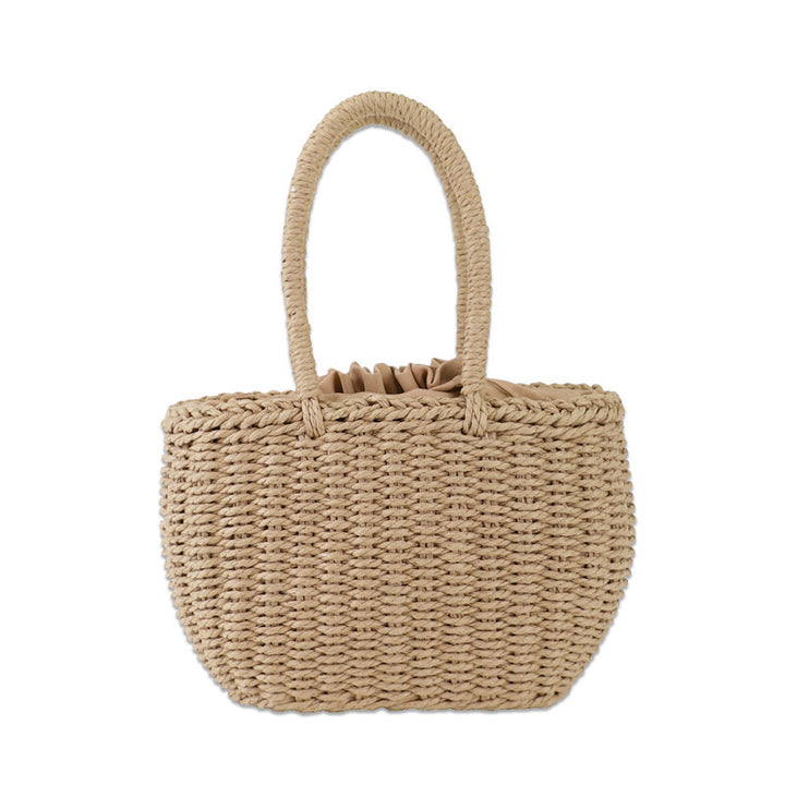 Yogodlns Hot Women Straw Bags Woven Bag Summer Beach Rattan Shoulder Bag Bamboo Bag  Large Handbag Purse Fashion Shoulder Bag