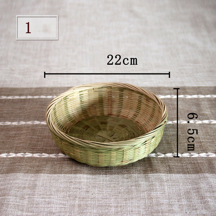 Handmade Woven Products Bamboo Sieve Steamed Bun Storage Basket