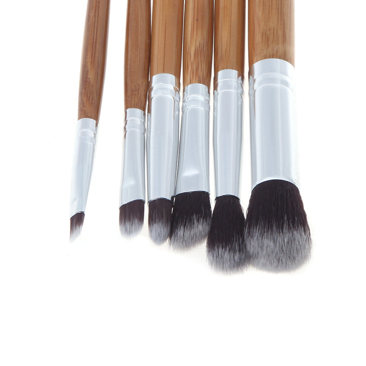 11 Bamboo Handle Makeup Brush Set