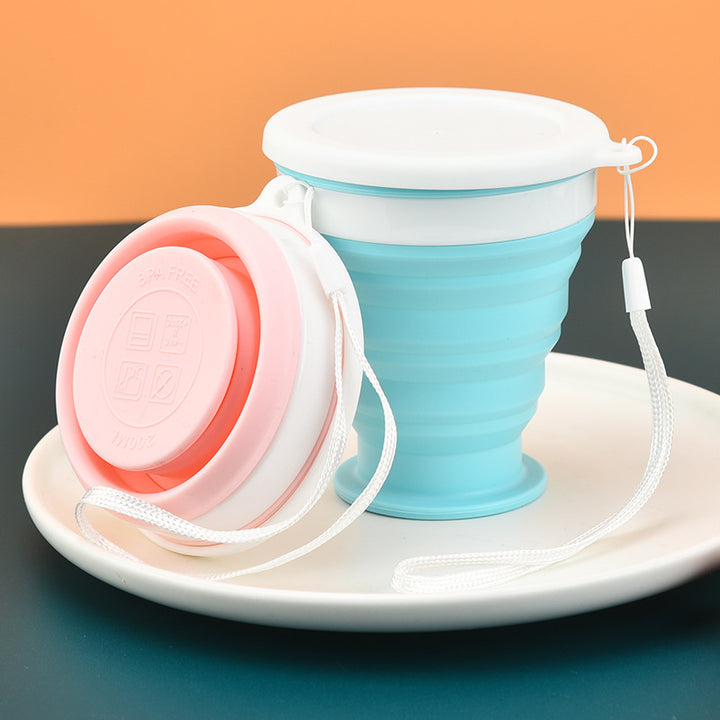 The Silicone Folding Cup Is Collapsible And Portable