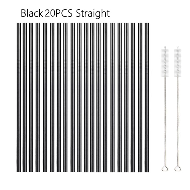 Stainless Steel Colorful Reusable Metal Straws