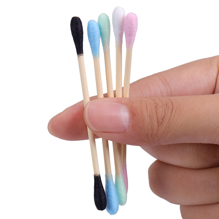 Disposable Double Head Cotton Swab Bamboo Sticks