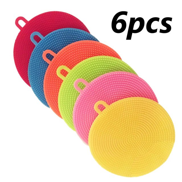 6Pcs Silicone Cleaning Brushes
