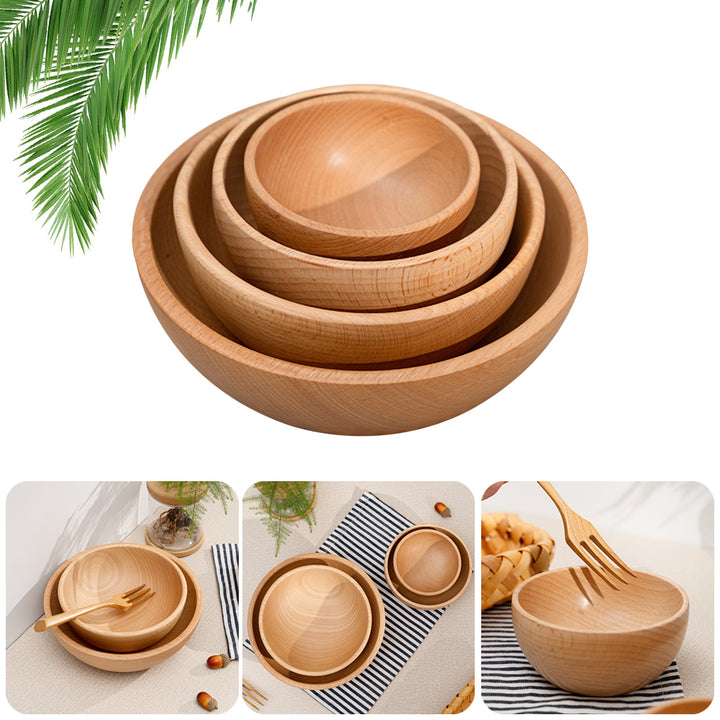 Handcrafted Round Dining Bowls