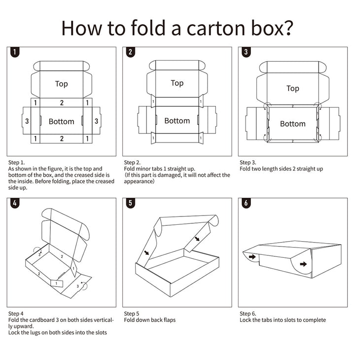 5pcs/Laser Carton Packing Box
